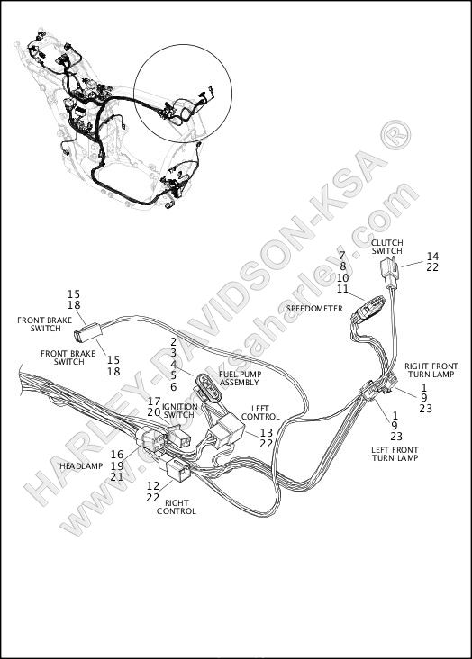 WIRING HARNESS, MAIN ABS, XG750A (FRONT UPPER)
